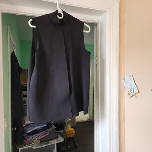 Vince Ribbed Black Knit Top